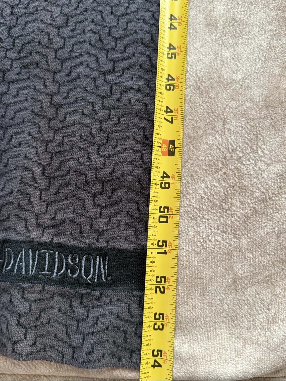 Harley-Davidson Reversible Gray & Black Cotton Scarf